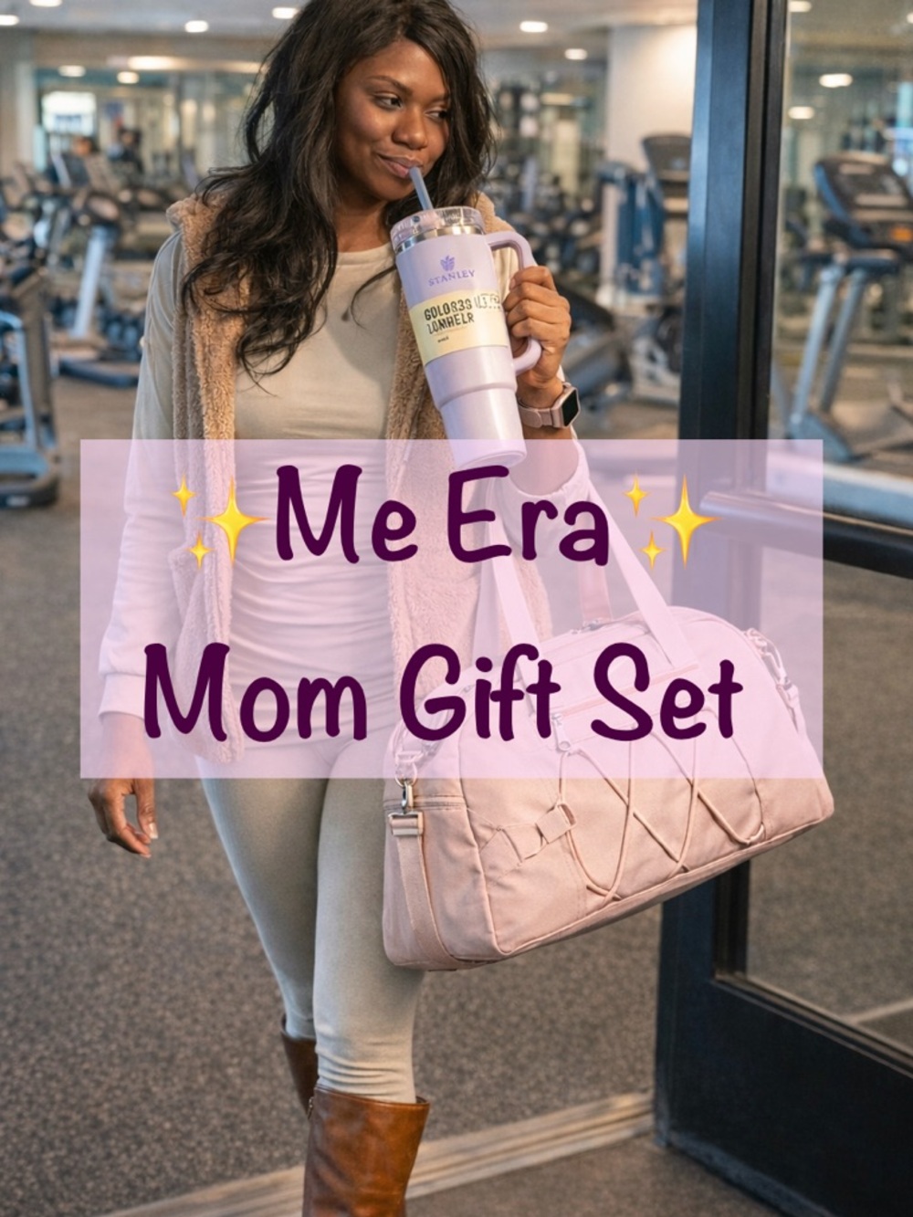 ✨ The “Me Era” Mom Gift Set✨ Nike Gym Bag + Timex Smartwatch + Stanley Tumbler